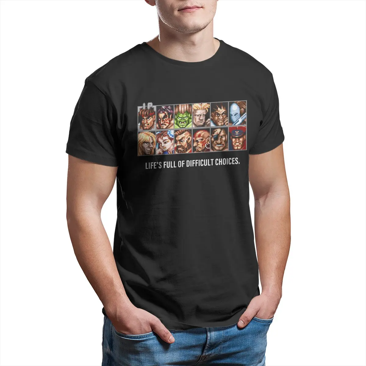 Street Fashion Videos - Divertente maglietta Street Fighter Difficult Choices