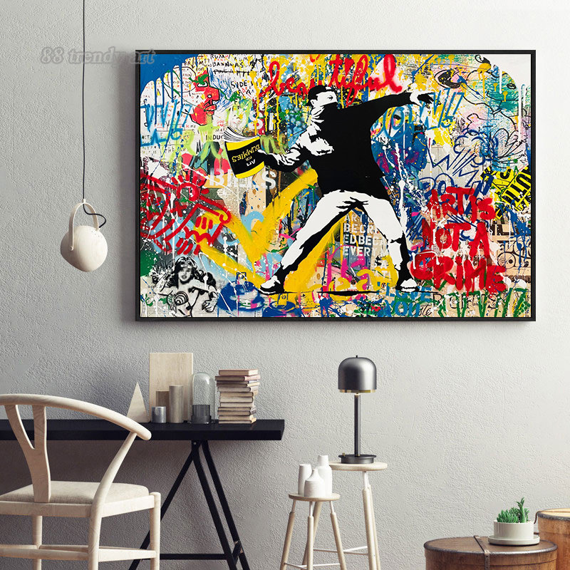 Banksy Street Wall Art Poster  - Street Fashion Poster recensione e prezzo