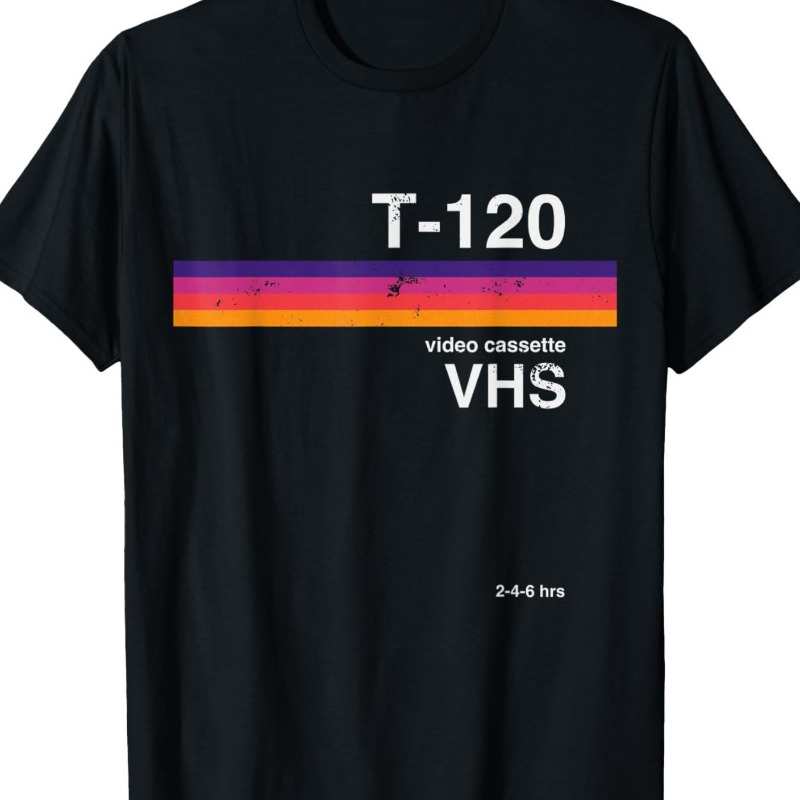 T-shirt con motivo video VHS r - Street Fashion Videos recensione e prezzo