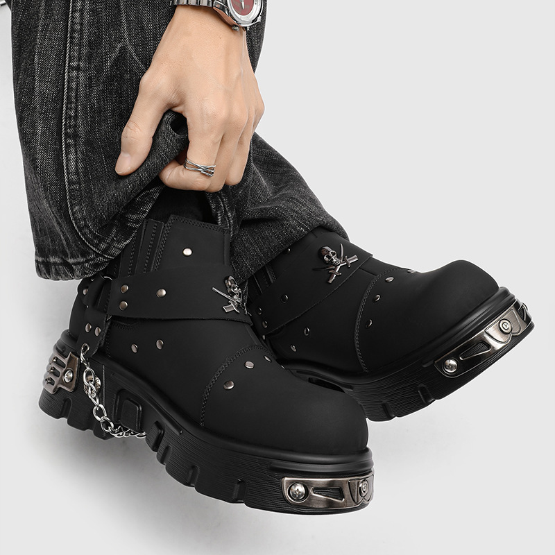 Stivali da Moto Rock Punk in M - Street Fashion Style Male recensione e prezzo