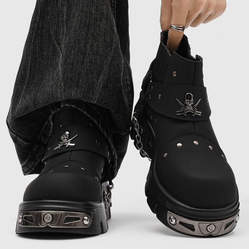 Stivali da Moto Rock Punk in M - Street Fashion Style Male recensione e prezzo