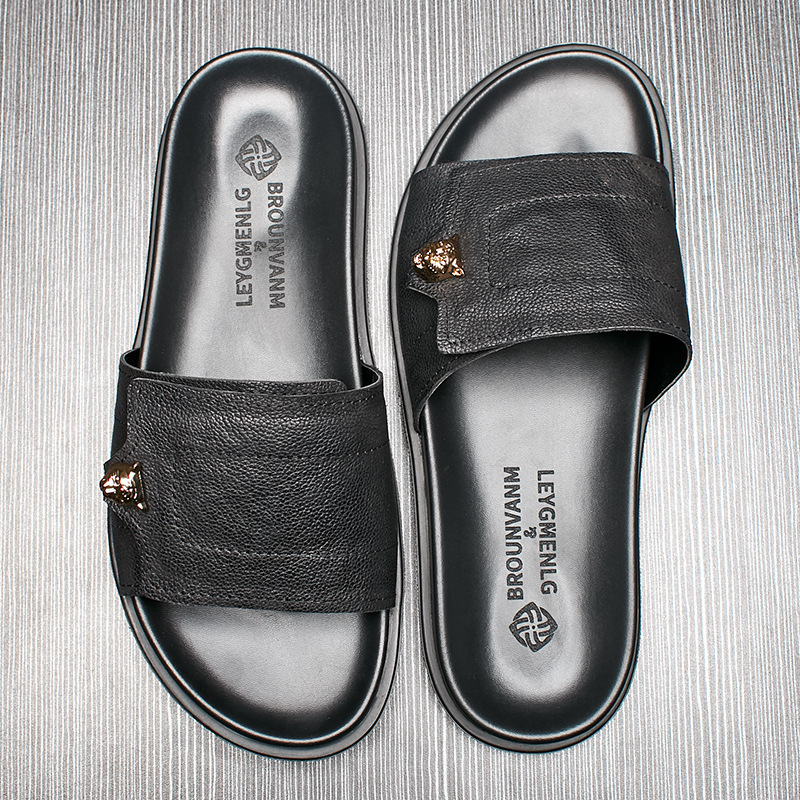 2025 Nuove pantofole in vera p - Street Fashion Style Male recensione e prezzo