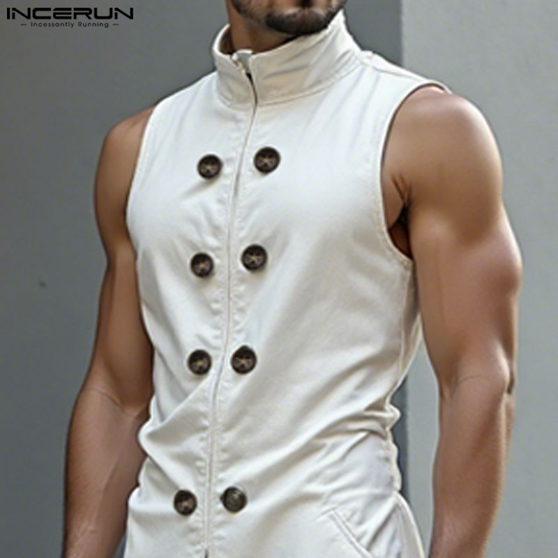 INCERUN Gilet da uomo stile lu - Street Fashion Style Male recensione e prezzo
